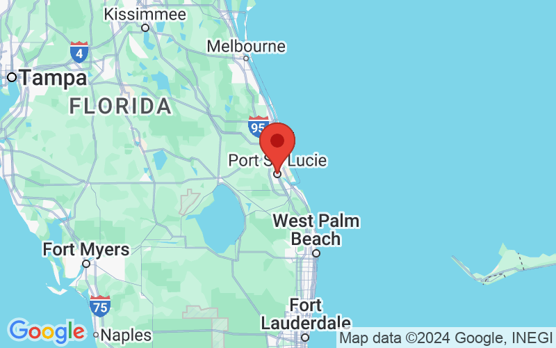 Map of Port St. Lucie, Florida